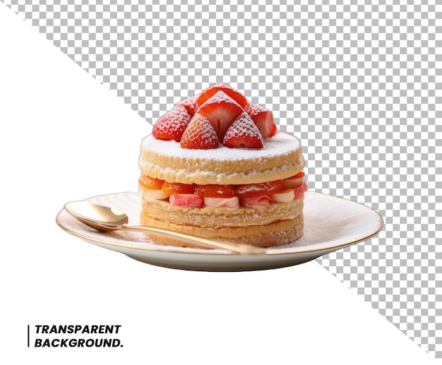 Köstlicher Obstkuchen, transparenter Hintergrund