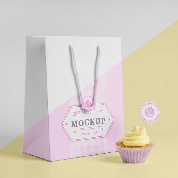 PSD köstliches cupcake-modell