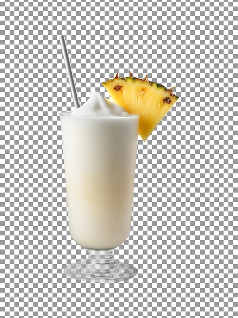 Köstliches Pina-Colada-Cocktailgetränk isoliert auf transparentem Hintergrund