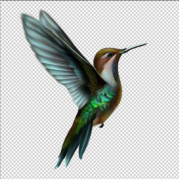 PSD kolibri-clipart für naturliebhaber