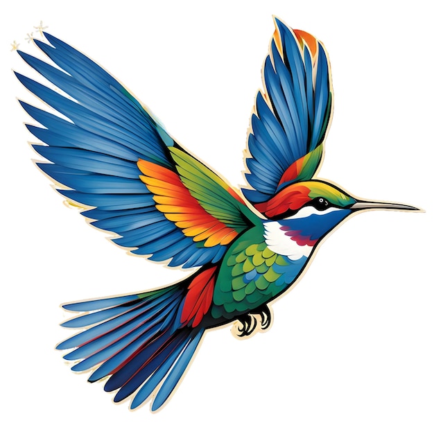 PSD kolibri-illustration