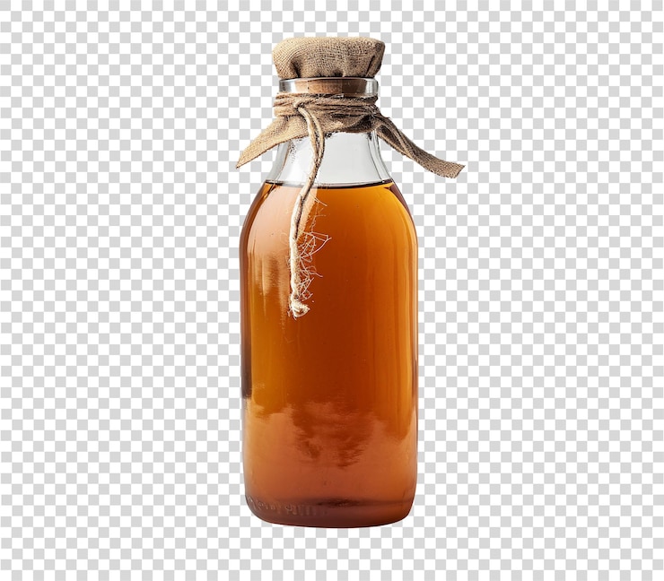 PSD kombucha sur un fond transparent