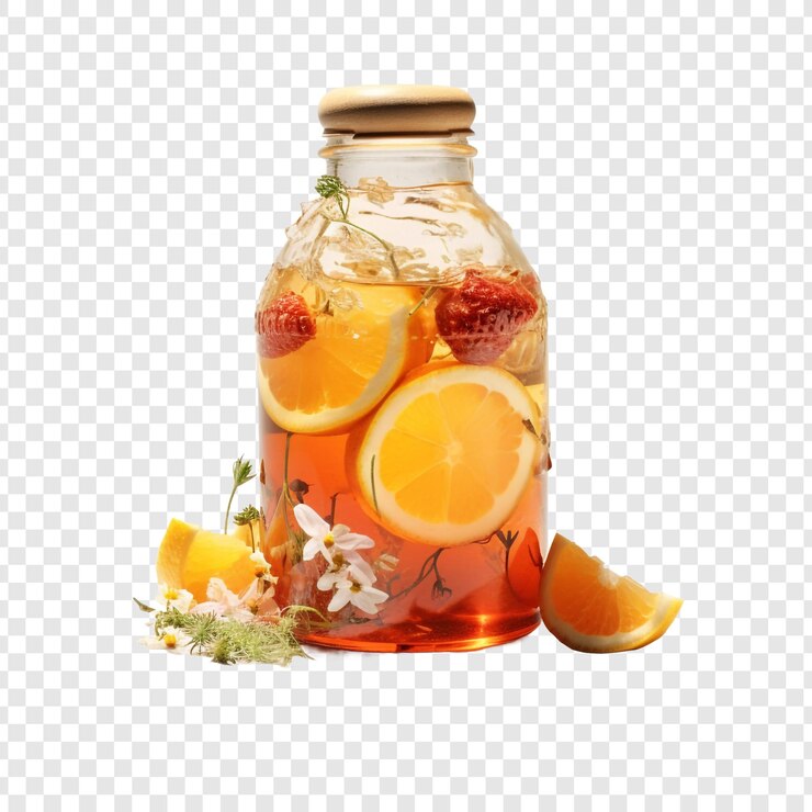 PSD kombucha isolé sur fond transparent