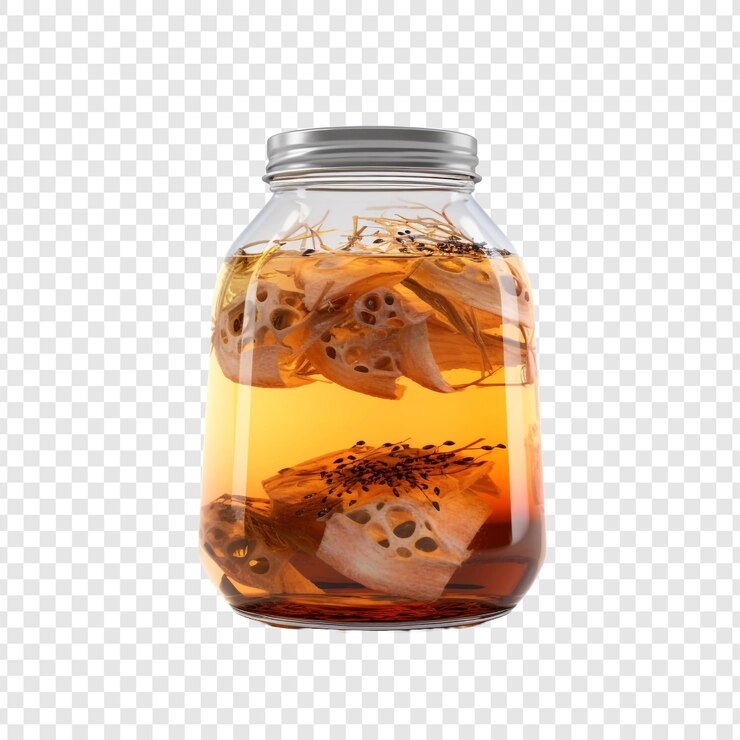 PSD kombucha isolé sur un fond transparent