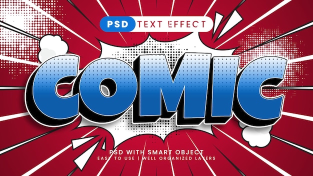 Komischer Texteffekt mit Cartoon- und Kindertextstil
