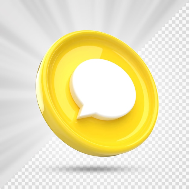 Kommentarsymbol Kommentarschaltfläche . 3D-Element