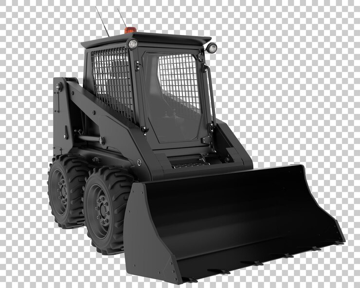 PSD kompaktlader auf transparentem hintergrund 3d-darstellung