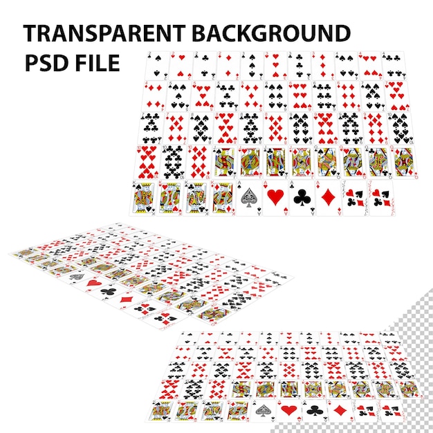 Komplettes Spielkartenspiel PNG
