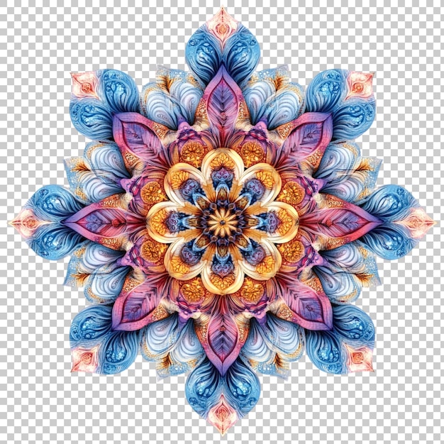 Komplizierte bunte Blumen-Mandala-Kunstdesign
