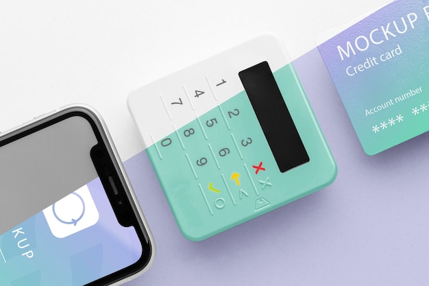 Komposition mit Smart Payment App Mock-up