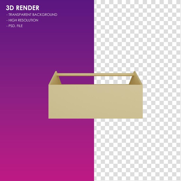 Konstruktion der 3d-ikonenbox