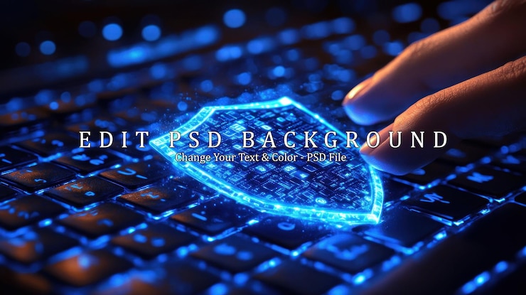 PSD konzept des digitalen schildschutzes