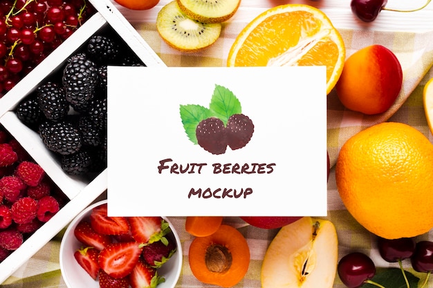 PSD konzeptmodell für köstliche früchte