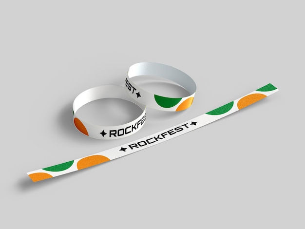 Konzert Armband-Mockup