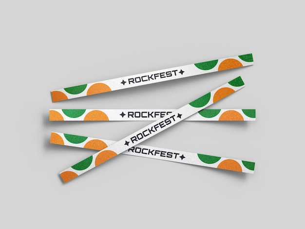 Konzert Armband-Mockup
