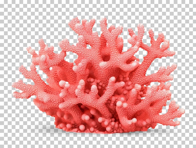Koralle isoliert auf transparentem hintergrund png psd