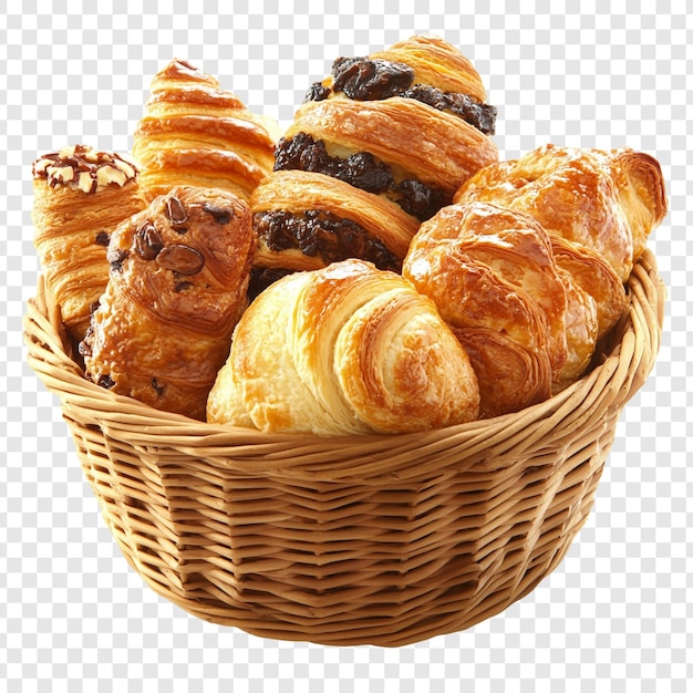 Korb mit Croissants