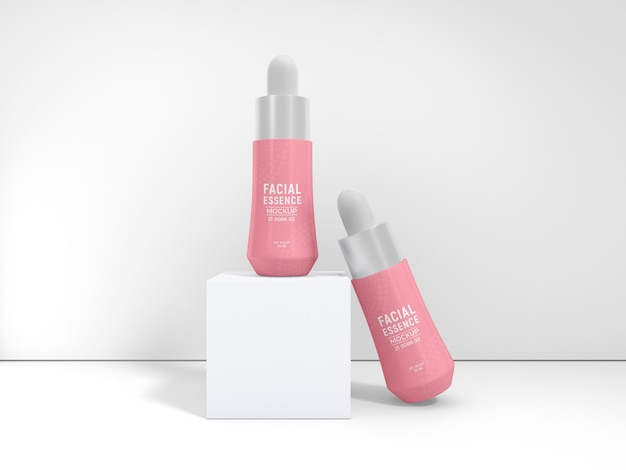 Kosmetik-Gesichtscremebehälter Branding Mockup