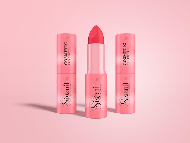 PSD kosmetik-lippenstift-branding-mockup