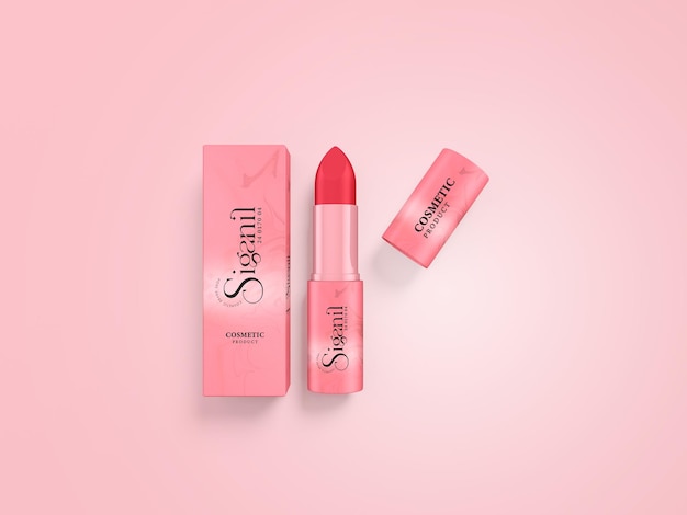 Kosmetik-lippenstift-branding-mockup