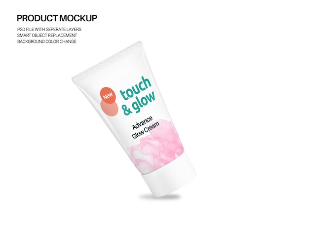 Kosmetik-röhren-mockup schönheitsprodukt-mockup