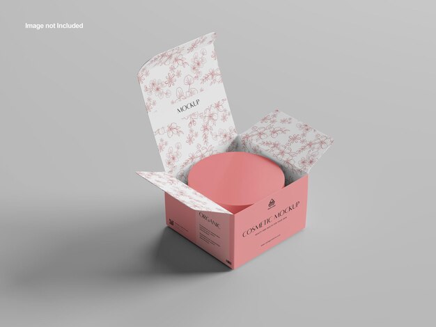 Kosmetik- und Verpackungsmodell