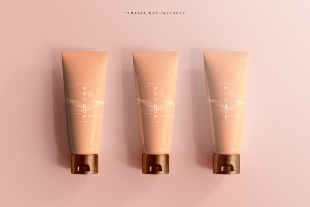 Kosmetische creme tube mockup