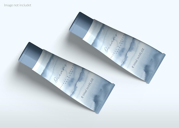 Kosmetische creme tube mockup