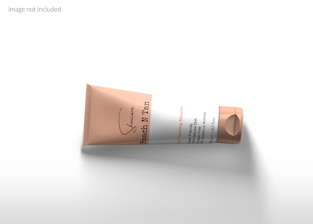 Kosmetische creme tube mockup