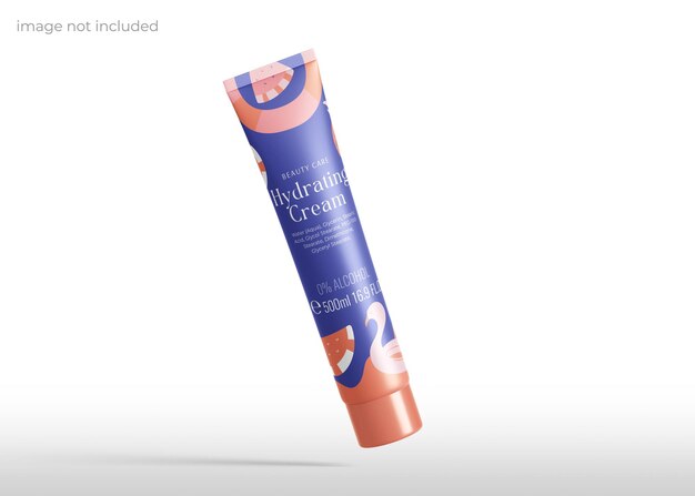 PSD kosmetische creme tube mockup