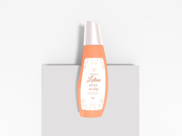 Kosmetische lotion flasche verpackung mockup