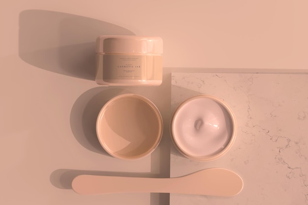 Kosmetisches Glas Mockup