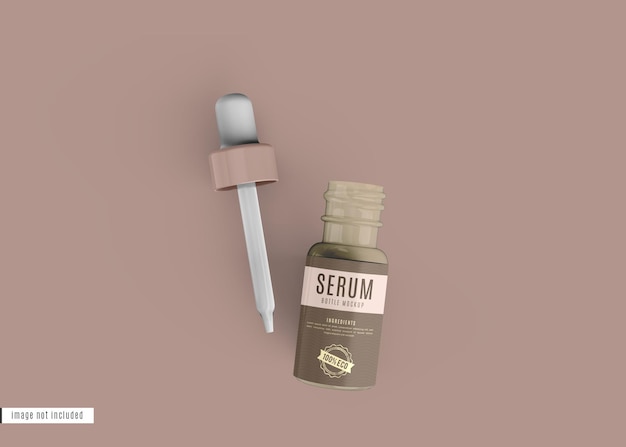 PSD kosmetisches serum tropfflasche mockup