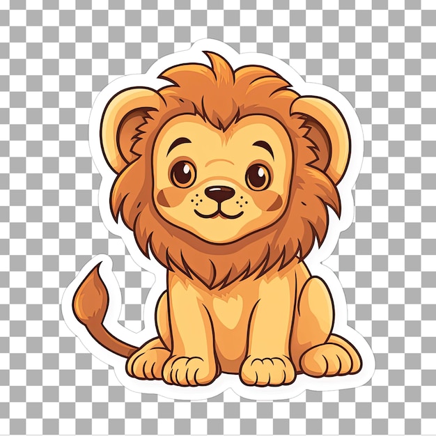 PSD kostenlose psd cute kawaii lion png