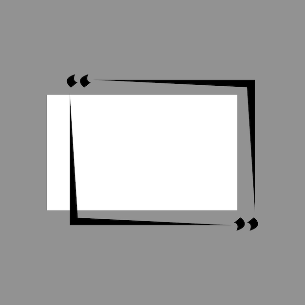 Kostenlose PSD-Darstellung der isolierten Illustration des Zitatrahmen-Boxsymbols