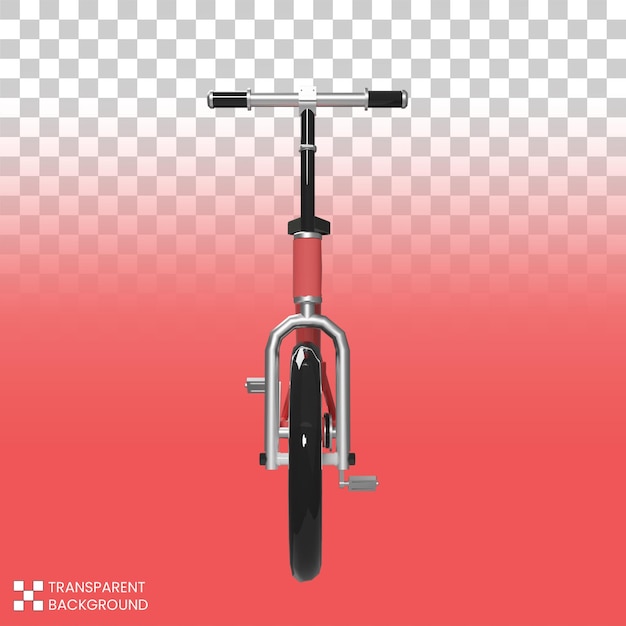 Kostenlose psd-datei mit rotem 3d-fahrrad