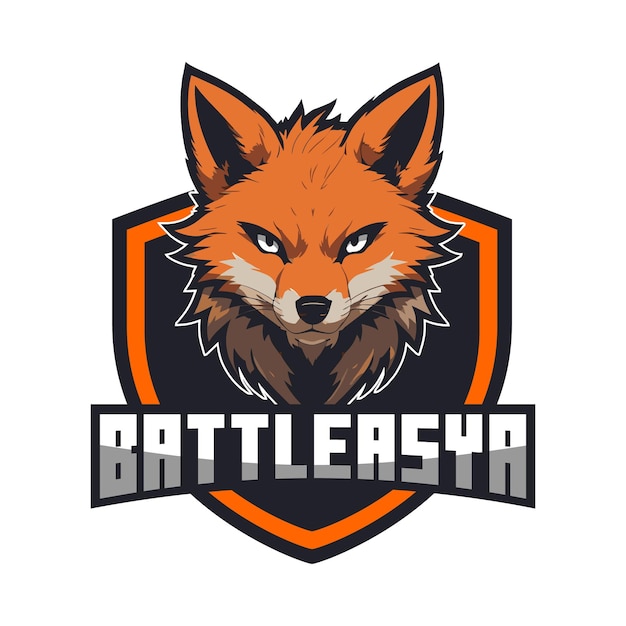 Kostenlose psd fox gaming-logo-vorlage für das jahr 2024