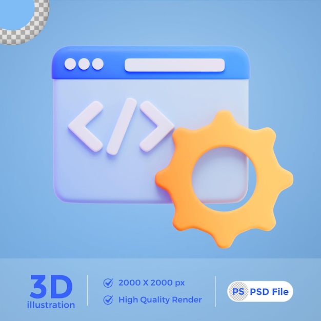 Kostenloses 3d-webelement im psd-format, hochwertiges rendering im png-format