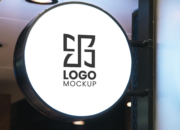 Kostenloses PSD-Logo-Mockup