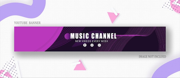 Kostenloses YouTube-Banner mit Vektorverlauf