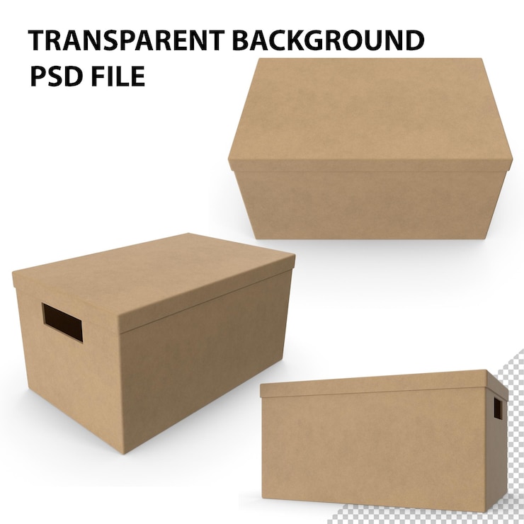 PSD krabička s ručními pracemi png
