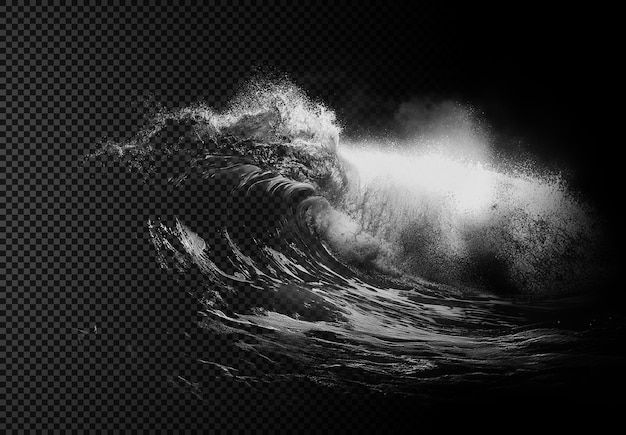 Kräftige monochrome Welle