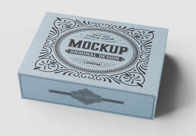 Kraft box mockup