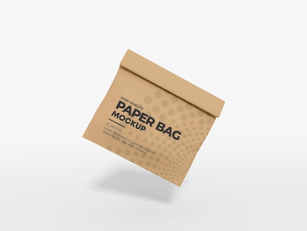 Kraftpapier Mailing Delivery Bag Mockup