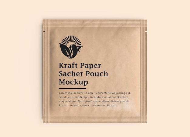 Kraftpapier-sachet-beutel-paket mockup