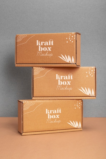 Kraftpapierbox oder Behältermodell