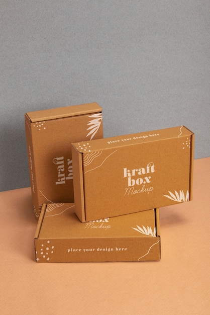 Kraftpapierbox oder Behältermodell