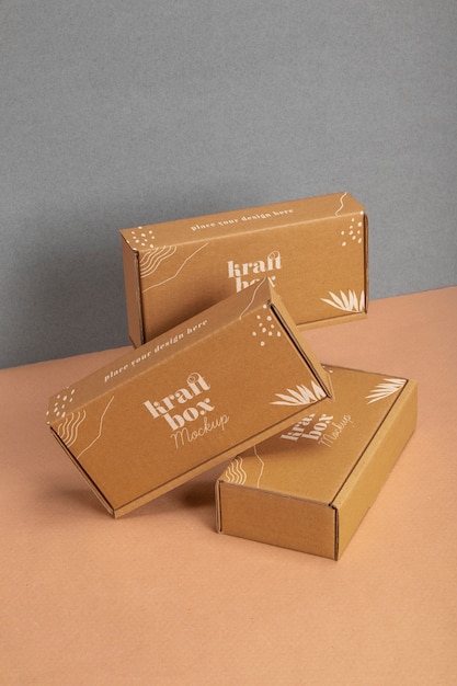 Kraftpapierbox oder Behältermodell