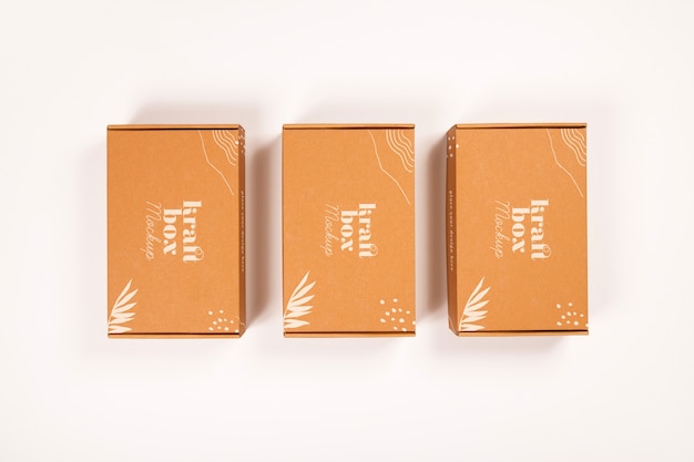 Kraftpapierbox oder Behältermodell