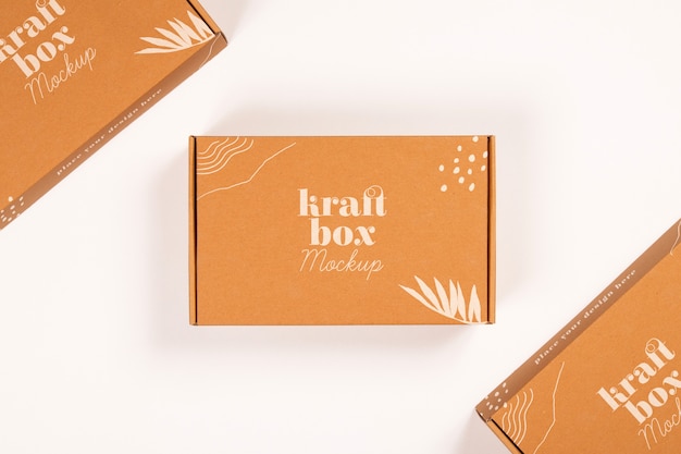 Kraftpapierbox oder Behältermodell